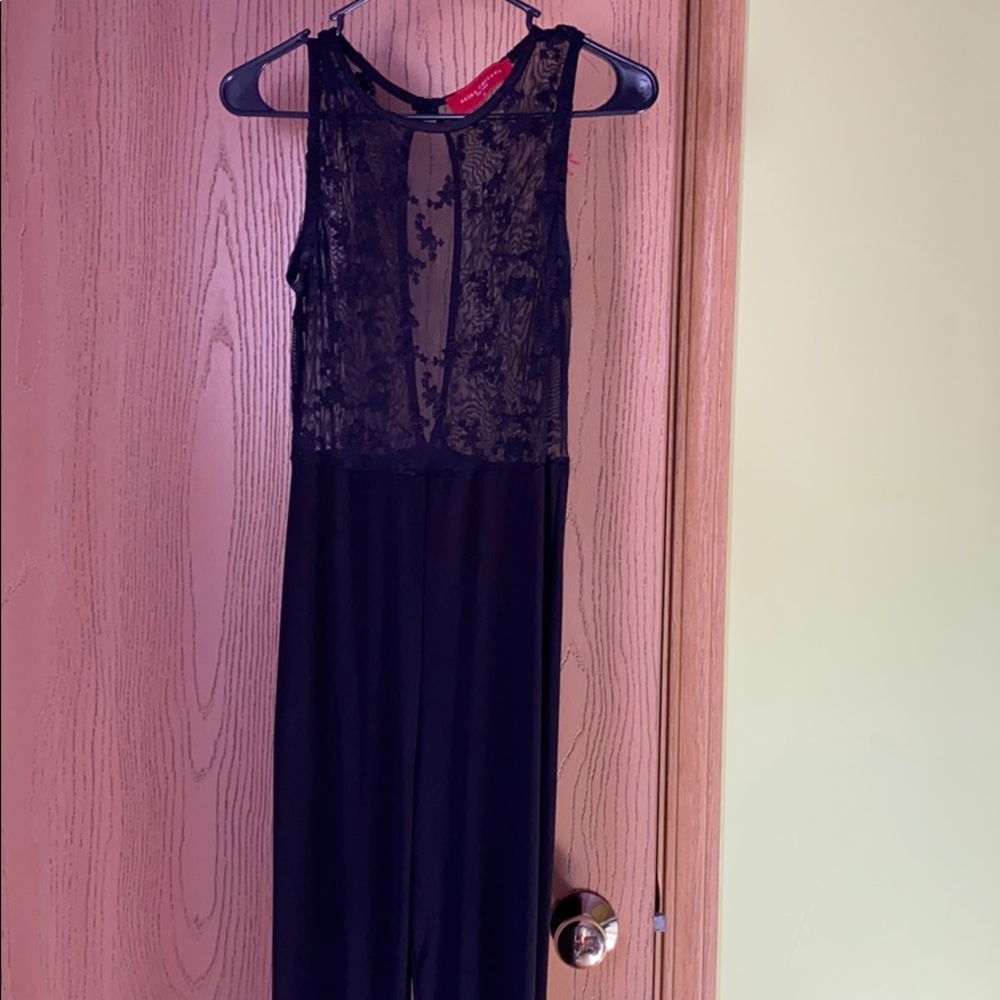 AKIRA Lace Black Jumpsuit